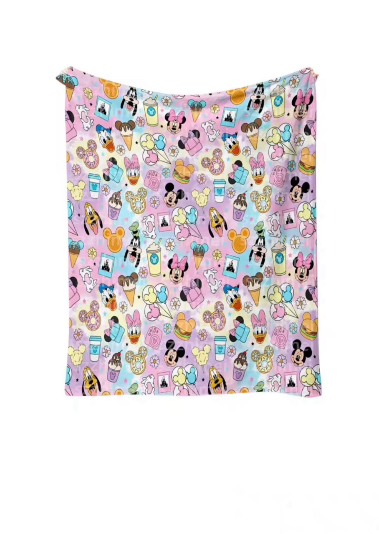 Snacks throw blanket