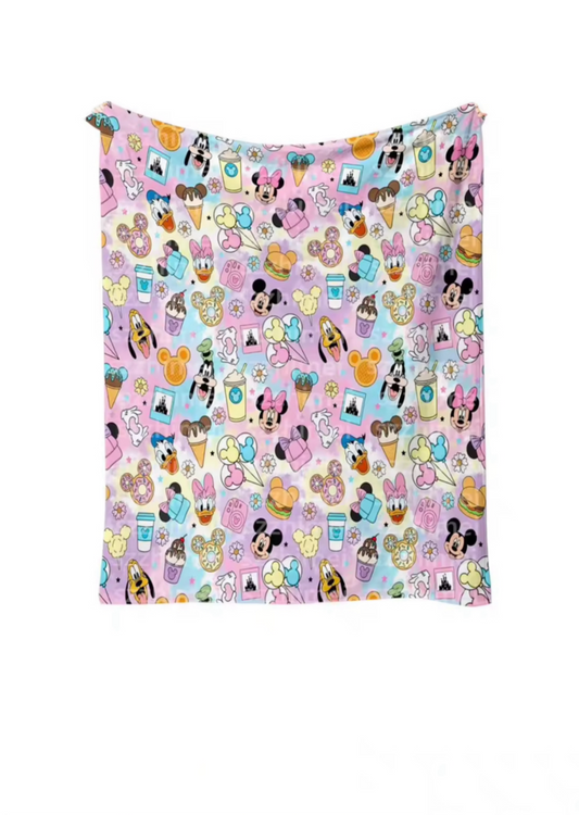Snacks throw blanket